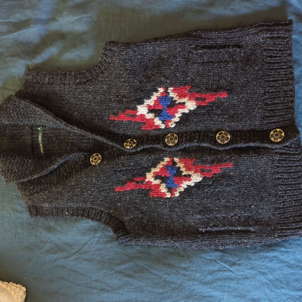 Nepal Sweater Vest NWOT